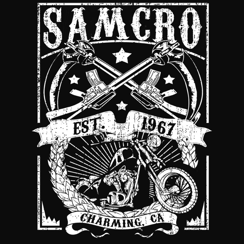 Sons of Anarchy Inspired SAMCRO - Decal or T-Shirt - SHIPS FREE!